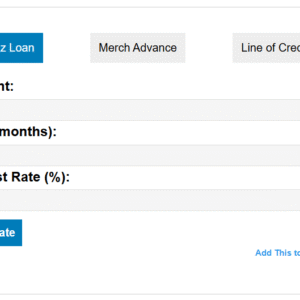 small business loan calculator wordpress plugin
