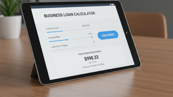 free online small business loan calculator